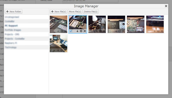Primebox CMS image manager