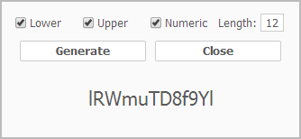 Screenshot of Popup Password