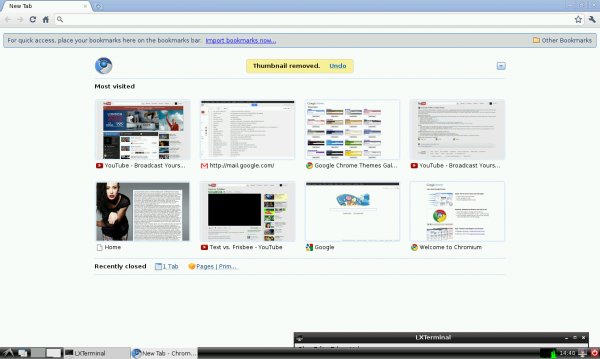 Chromium Browser on the Raspberry Pi